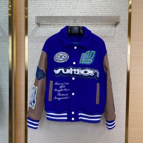 Louis Vuitton Unisex Genuine Leather Jacket(Size:44|46|48|50|52)