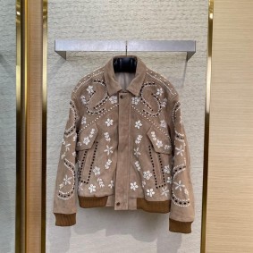 Louis Vuitton Unisex Genuine Leather Jacket(Size:S|M|L|Xl|Xxl|Xxxl)