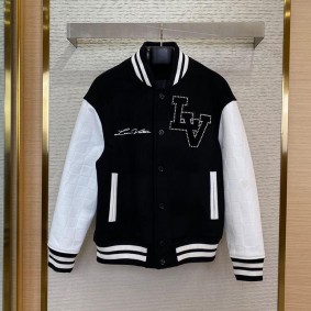 Louis Vuitton Unisex Genuine Leather Jacket(Size:44|46|48|50)