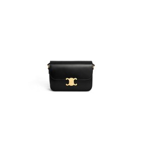 Celine Classique Triomphe Bag In Shiny Calfskin(High-End Grade) Celine Classique Triomphe Bag In Shiny Calfskin(High-End Grade)