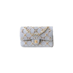Chanel Pearl Classic Double Flap Handbag(High-End Grade)