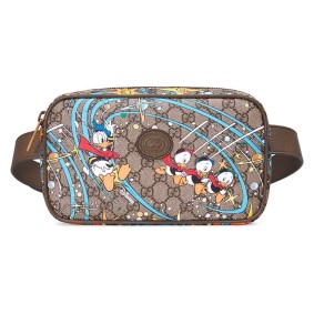 Disney X Gucci Donald Duck Print Belt Bag