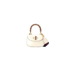 Gucci Bamboo 1947 Jumbo Gg Small Top Handle Bag