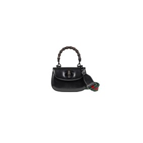 Gucci Bamboo 1947 Jumbo Gg Small Top Handle Bag