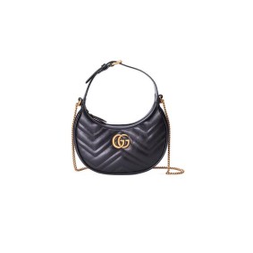 Gucci Marmont Half-Moon-Shaped Mini Bag