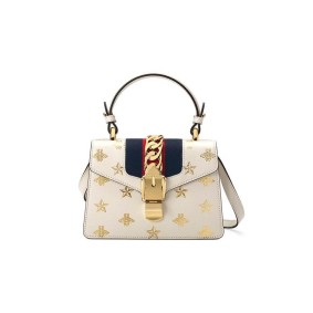 Gucci SyLouis Vuittonie Bee Star Mini Leather Bag