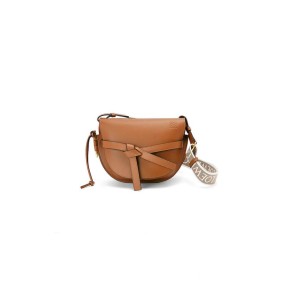 Loewe Small Gate Bag In Soft Calfskin And Jacquard