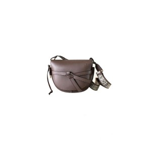 Loewe Small Gate Bag In Soft Calfskin And Jacquard