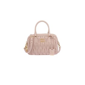 Miu Miu Matelasse Nappa Leather Top-Handle Bag