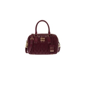 Miu Miu Matelasse Nappa Leather Top-Handle Bag