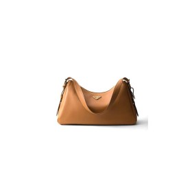 Prada Aimee Large Leather Shoulder Bag