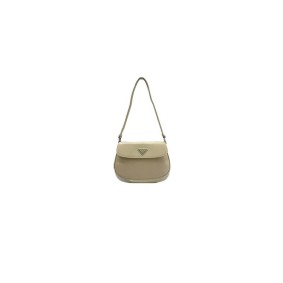 Small Prada Cleo Brushed Leather Shoulder Bag With Flap