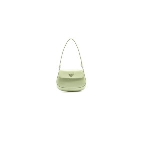 Small Prada Cleo Brushed Leather Shoulder Bag With Flap