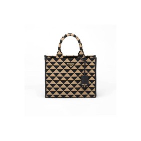 Small Prada Symbole Jacquard Fabric Handbag Small Prada Symbole Jacquard Fabric Handbag