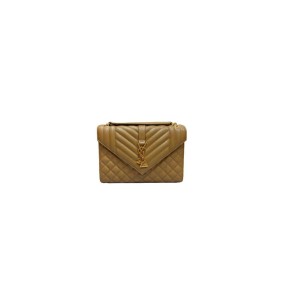 Ysl Envelope Medium In Grained Leather Ysl Envelope Medium In Grained Leather