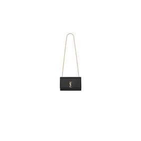 Ysl Kate Medium Chain Bag In Grain De Poudre Embossed Leather