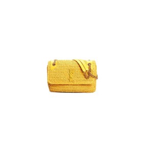 Ysl Saint Laurent Niki Chain Medium In Raffia(High-End Grade)