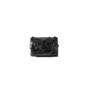 Ysl Saint Laurent Niki Medium In Crinkled Vintage Leather(High-End Grade)