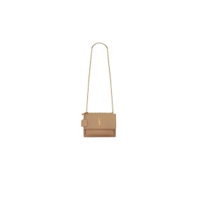 Ysl Sunset Medium Chain Bag In Smooth Leather