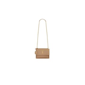 Ysl Sunset Medium Chain Bag In Smooth Leather