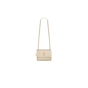 Ysl Sunset Medium Chain Bag In Smooth Leather