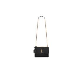 Ysl Sunset Medium Chain Bag In Smooth Leather