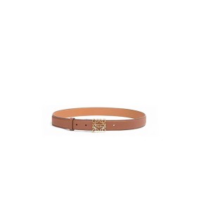 Loewe Anagram Belt In Pebble Grain Calfskin 32Mm