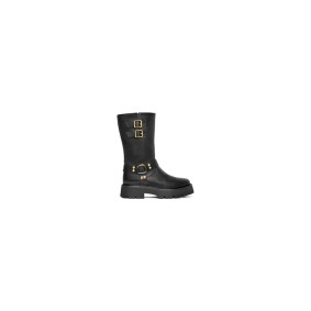Celine Bulky Mid Biker Boot With Harness In Calfskin Celine Bulky Mid Biker Boot With Harness In Calfskin