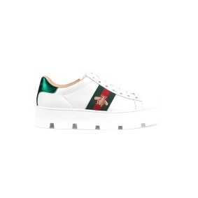 Gucci Women’S Ace Embroidered Platform Sneaker