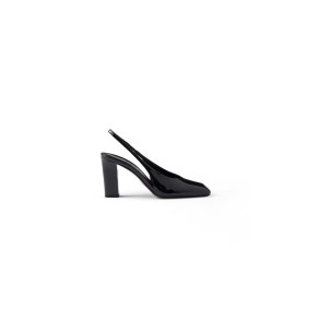 Prada Patent Leather Slingback Pumps 85 Mm